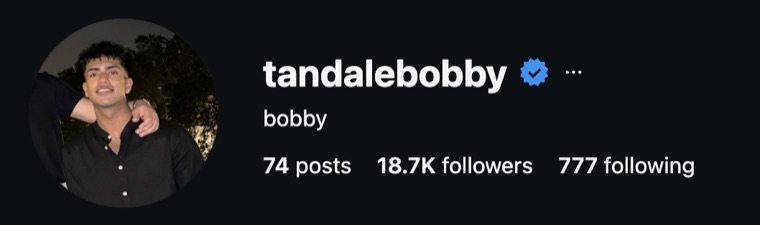 tandalebobby — 18.7K followers