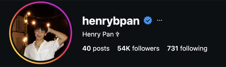 henrybpan — 54K followers