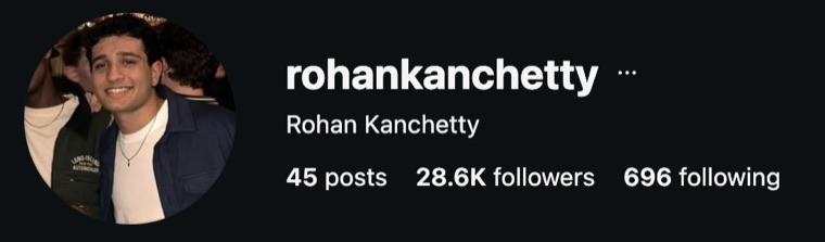 rohankanchetty — 28.6K followers
