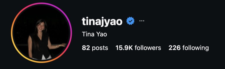 tinajyao — 15.9K followers